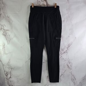 Athleta Jogger Womens 2 XS Black Headlands Hybrid Cargo Trek Pants Climbing Zip